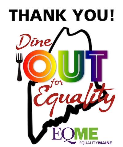 Dine OUT for Equality Thank You logo